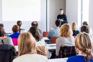 Person delivering a speach 